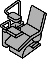 Dental chair icon